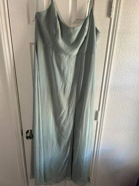 Birdy Grey Mint Slip Dress with Cowl Neck